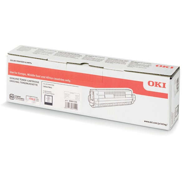 OKI originál toner 46861308, black, 10000str., OKI 834, 844, O, čierna