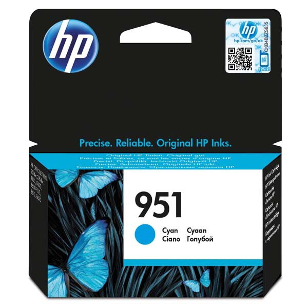 HP originál ink CN050AE, HP 951, cyan, 700str., pre HP Officejet Pro 251, 276, 8100, 8600 N911a, 8610, azurová HP originál ink CN050AE, HP 951, cyan, 700str., pre HP Officejet Pro 251, 276, 8100, 8600 N911a, 8610, azurová