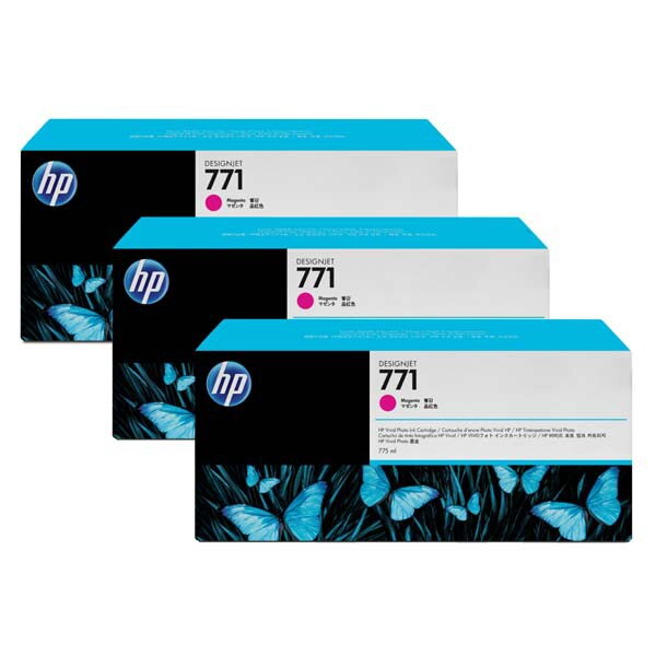 HP originál ink CR252A, magenta, 3x775ml, HP 771, HP 3-Pack, Designjet Z6200, purpurová HP originál ink CR252A, magenta, 3x775ml, HP 771, HP 3-Pack, Designjet Z6200, purpurová