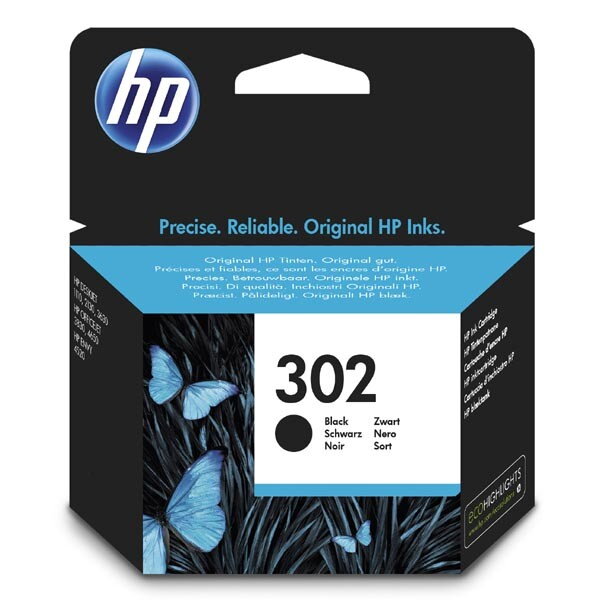 HP ink F6U66AE, HP 302, black, blister, 190str., 3.5ml, HP OJ 3830,3834,4650, DJ 2130,3630,1010, Envy 4520, čierna