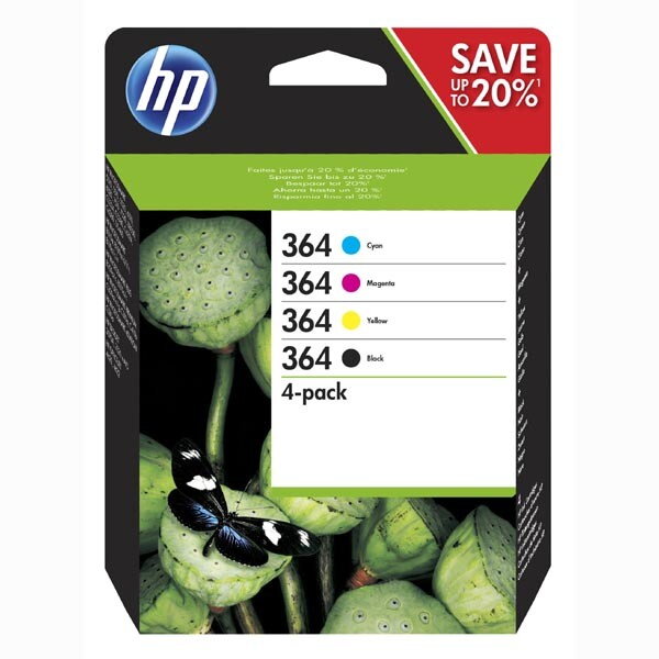 HP originál ink N9J73AE, HP 364 Combo pack, CMYK, blister, HP 4-pack + paper Combo-pack,B8550,C5380,D5460 HP originál ink N9J73AE, HP 364 Combo pack, CMYK, blister, HP 4-pack + paper Combo-pack,B8550,C5380,D5460