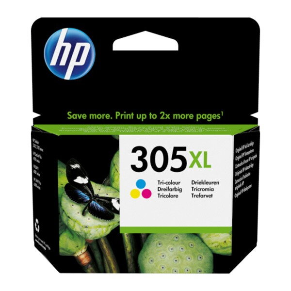 HP originál ink 3YM63AE, HP 305XL, Tri-colour, HP 305XL, High yield, HP DeskJet 2300, 2710, 2720, Plus 4100, farebná