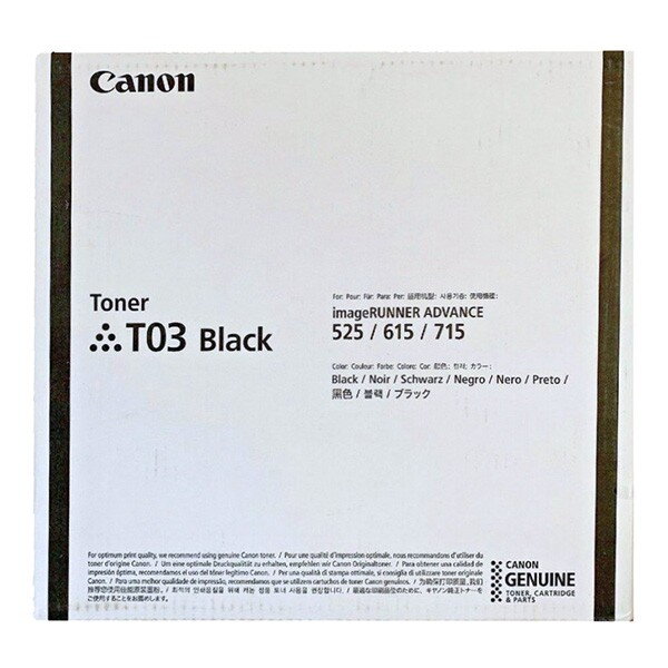 Canon originál toner T03, black, 51500str., 2725C001, Canon imageRUNNER ADVANCE 525/615/715 III, O, čierna Canon originál toner T03, black, 51500str., 2725C001, Canon imageRUNNER ADVANCE 525/615/715 III, O, čierna