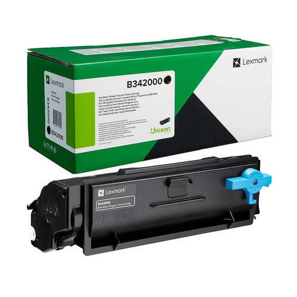 Lexmark originál toner B342000, black, 1500str., return, Lexmark B3340dw, B3442dw, MB3442adw, O, čierna