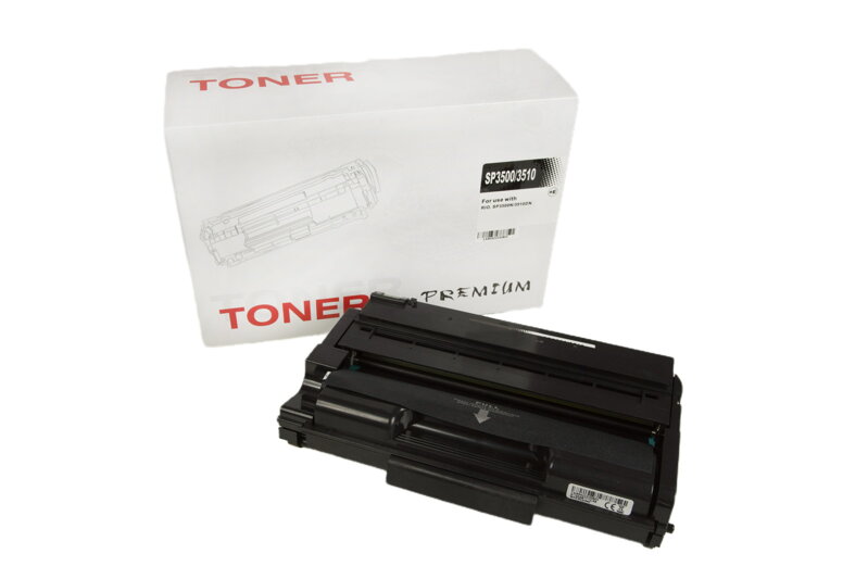 Kompatibilná tonerová náplň 407646, 406990, SP3500, 6400 listov pre tlačiarne Ricoh, čierna