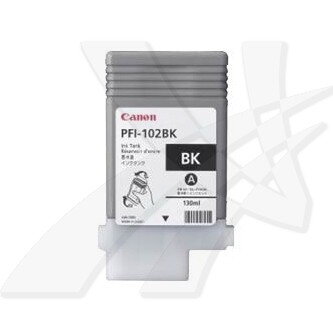Canon originál ink PFI102BK, black, 130ml, 0895B001, Canon iPF-500, 600, 700, 765, čierna Canon originál ink PFI102BK, black, 130ml, 0895B001, Canon iPF-500, 600, 700, 765, čierna