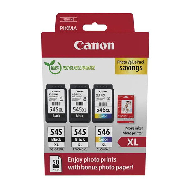 Canon originál ink PG-545XL/CL-546XL, 8286B013, black/color, Multi-pack Canon originál ink PG-545XL/CL-546XL, 8286B013, black/color, Multi-pack