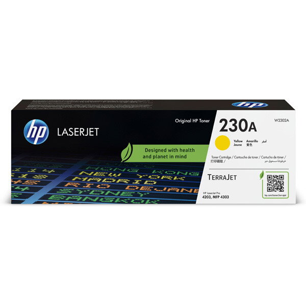 HP originál toner W2302A, HP 230A, yellow, 1800str., žltá