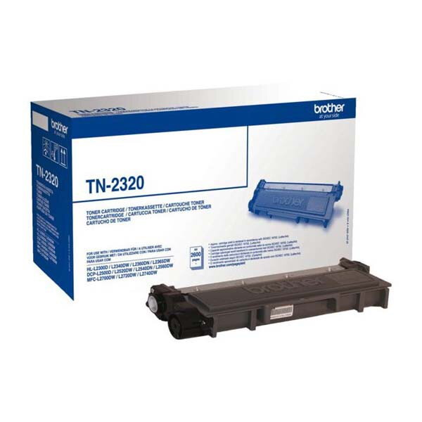 Brother originál toner TN2320, black, 2600str., Brother DCP-L25xx, MFC-L27xx, O, čierna Brother originál toner TN2320, black, 2600str., Brother DCP-L25xx, MFC-L27xx, O, čierna