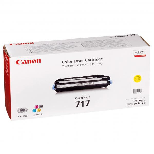 Canon originál toner CRG717, yellow, 4000str., 2575B002, Canon MF-8450, O, žltá