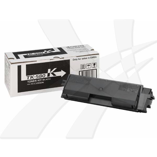 Kyocera originál toner TK580K, black, 3500str., 1T02KT0NL0, Kyocera FS- C5150DN, O, čierna Kyocera originál toner TK580K, black, 3500str., 1T02KT0NL0, Kyocera FS- C5150DN, O, čierna