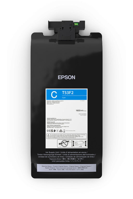 Epson originál ink C13T53F200, cyan, azurová