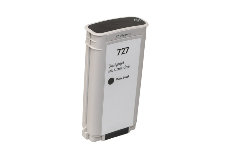 Renovovaná atramentová náplň B3P22A, no.727MBK, 130ml pre tlačiarne HP (BULK), matte, matt black