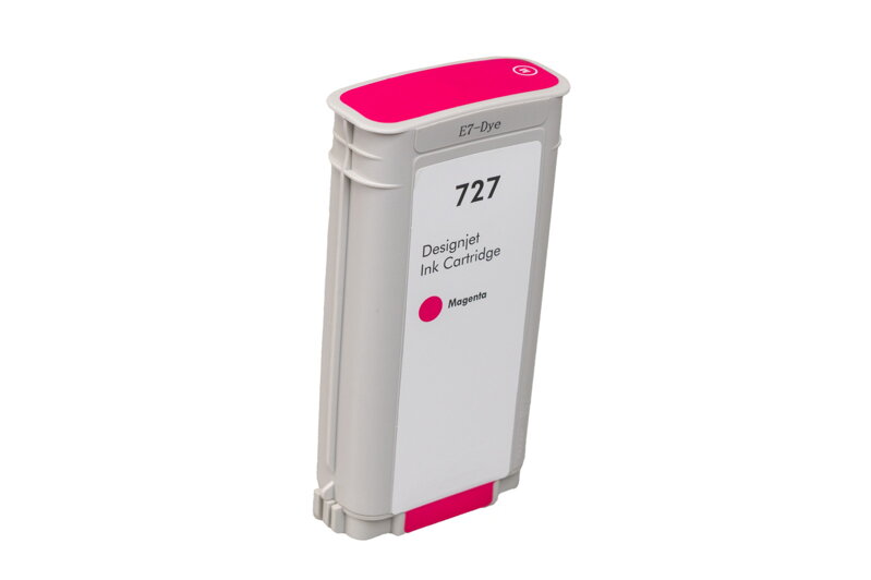 Renovovaná atramentová náplň B3P20A, no.727M, 130ml pre tlačiarne HP (BULK), purpurová