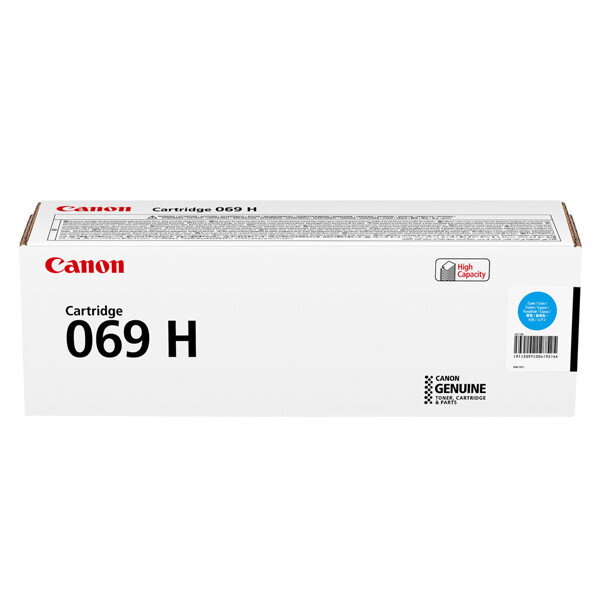 Canon originál toner 069 H C, 5097C004, cyan, 5500str., kontraktový produkt, high capacity, azurová Canon originál toner 069 H C, 5097C004, cyan, 5500str., kontraktový produkt, high capacity, azurová