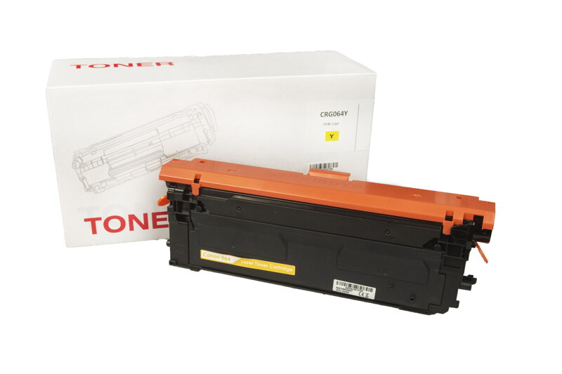 Kompatibilná tonerová náplň 4931C001, CRG064Y, 5000 listov pre tlačiarne Canon (ORINK white box), žltá