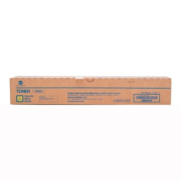 Konica Minolta originál toner A8DA250, yellow, 26000str., TN324Y, Konica Minolta Bizhub C258,C308,C368, O, žltá