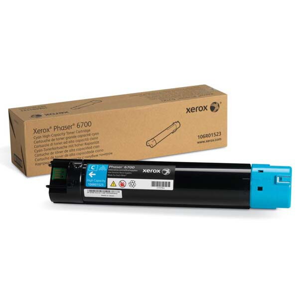 Xerox originál toner 106R01523, cyan, 12000str., Xerox Phaser 6700, O, azurová