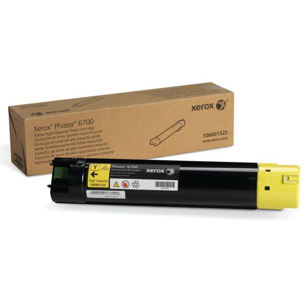 Xerox originál toner 106R01525, yellow, 12000str., Xerox Phaser 6700, O, žltá