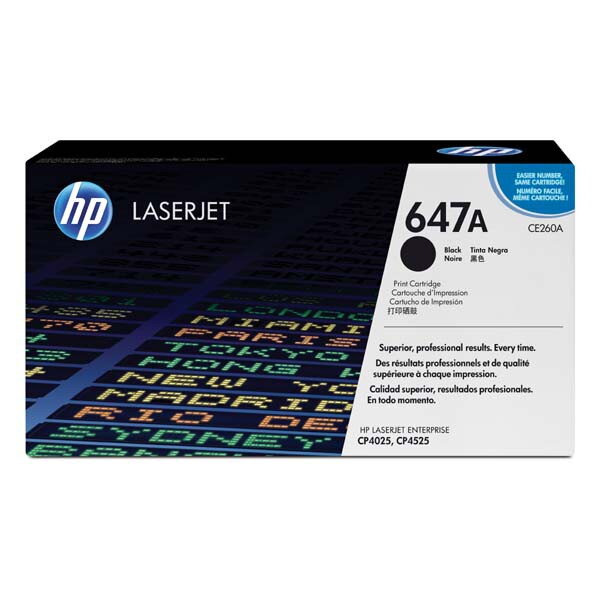 HP originál toner CE260A, black, 8500str., HP 647A, HP Color LaserJet CP4025, CP4525, O, čierna HP originál toner CE260A, black, 8500str., HP 647A, HP Color LaserJet CP4025, CP4525, O, čierna
