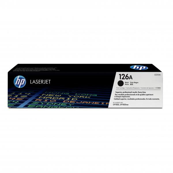 HP originál toner CE310A, black, 1200str., HP 126A, HP LaserJet Pro CP1025, 1025nw, MFP M175, O, čierna