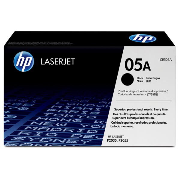 HP originál toner CE505A, black, 2300str., HP 05A, HP LaserJet P2035, 2055, O, čierna HP originál toner CE505A, black, 2300str., HP 05A, HP LaserJet P2035, 2055, O, čierna