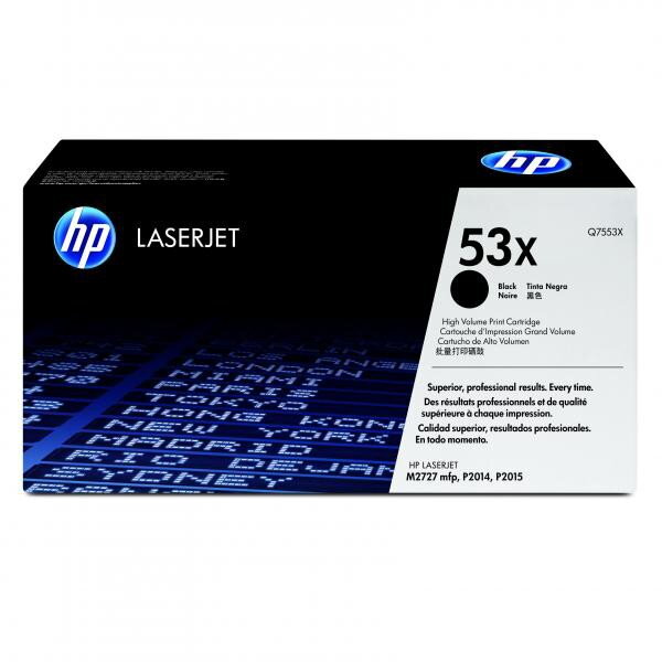 HP originál toner Q7553X, black, 7000str., HP 53X, HP LaserJet P2010, P2015, O, čierna HP originál toner Q7553X, black, 7000str., HP 53X, HP LaserJet P2010, P2015, O, čierna