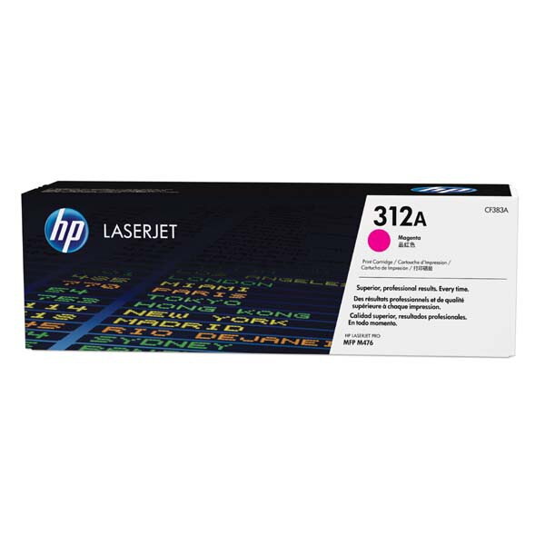 HP originál toner CF383A, magenta, 2700str., HP 312A, HP Color LaserJet Pro MFP M476dn, MFP M476dw, MFP M47, 720g, O, purpurová