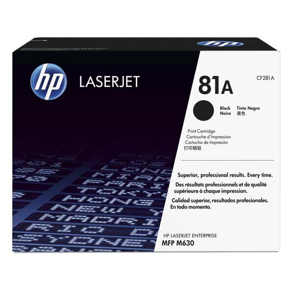HP originál toner CF281A, black, 10500str., HP 81A, HP LaserJet Enterprise Flow M630z, M606, M604, M605, O, čierna HP originál toner CF281A, black, 10500str., HP 81A, HP LaserJet Enterprise Flow M630z, M606, M604, M605, O, čierna