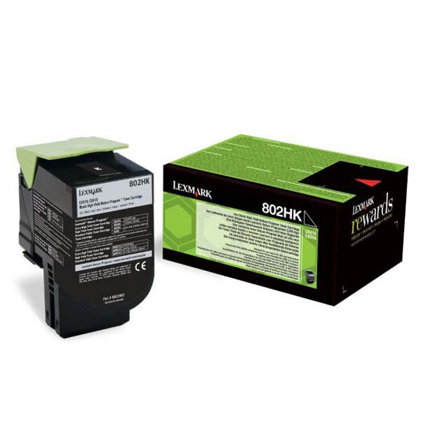 Lexmark originál toner 80C2HK0, black, 4000str., return, Lexmark CX410, 510, O, čierna