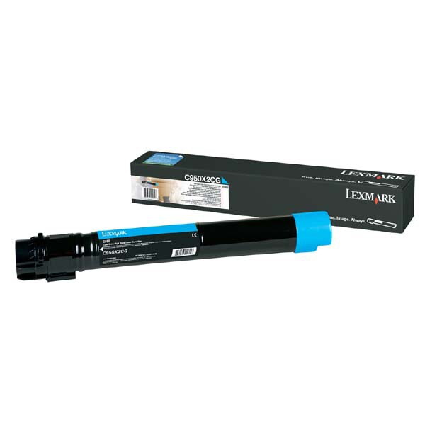 Lexmark originál toner C950X2CG, cyan, 22000str., Lexmark C950, O, azurová Lexmark originál toner C950X2CG, cyan, 22000str., Lexmark C950, O, azurová