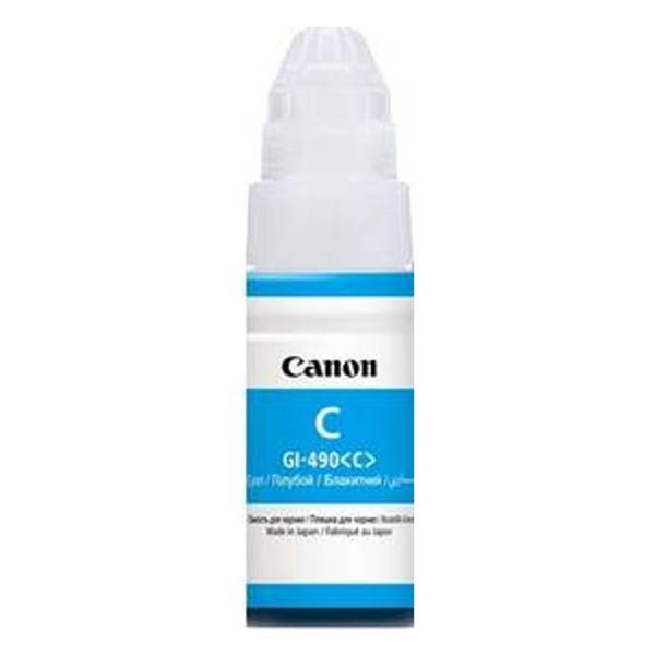 Canon originál ink GI-490 C, cyan, 7000str., 70ml, 0664C001, Canon PIXMA G1400, G2400, G3400, azurová