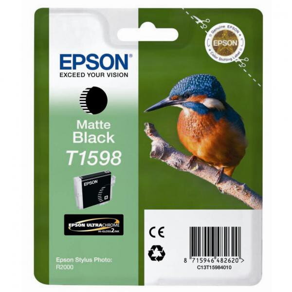 Epson originál ink C13T15984010, matte black, 17ml, Epson Stylus Photo R2000, matt black Epson originál ink C13T15984010, matte black, 17ml, Epson Stylus Photo R2000, matt black