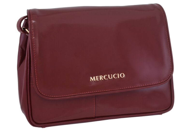 Dámska kožená crossbody kabelka červená 280108