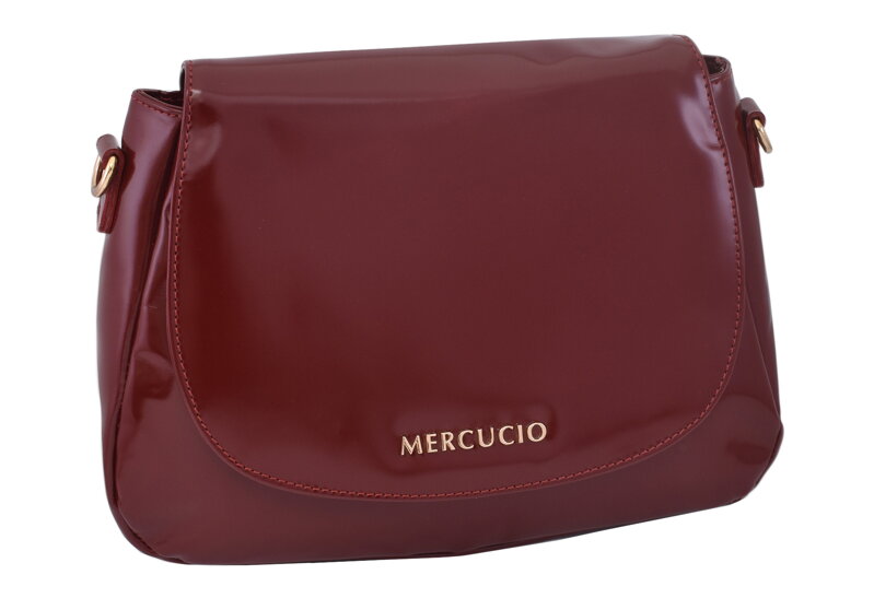 Dámska kožená crossbody kabelka červená 280706