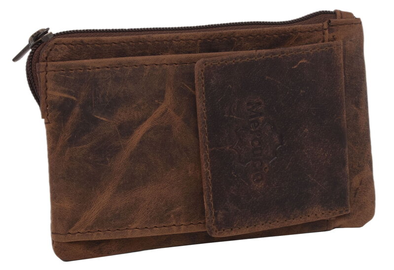 Kožená kľúčenka MERCUCIO tmavý tan 2511496