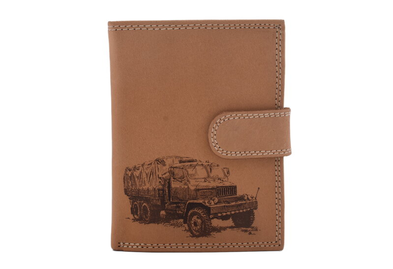Pánska peňaženka MERCUCIO natural vzor 67 retro nákladné auto 2911919 Pánska peňaženka MERCUCIO natural vzor 67 retro nákladné auto 2911919