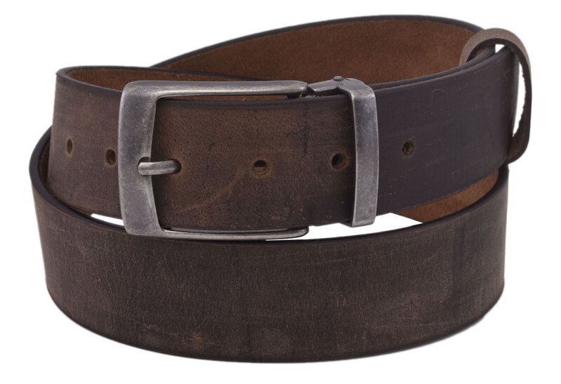 Pánsky kožený opasok 747-40-51 tmavý tan hladký pracka Artur